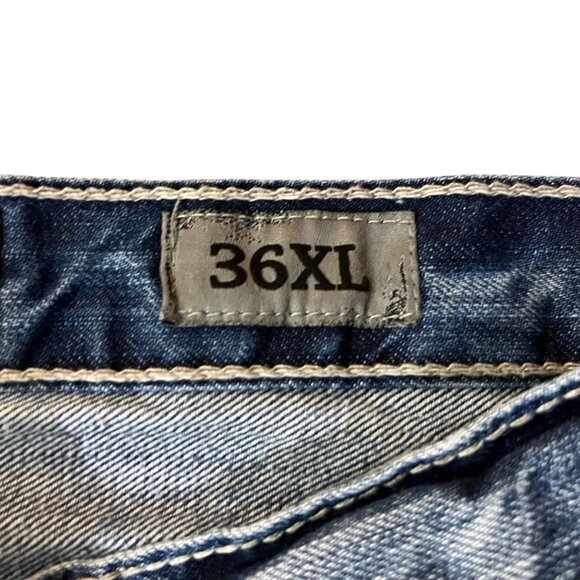 BKE Seth Jeans Mens 36XL Used Blue Denim Straight Leg Cotton - Picture 8 of 15